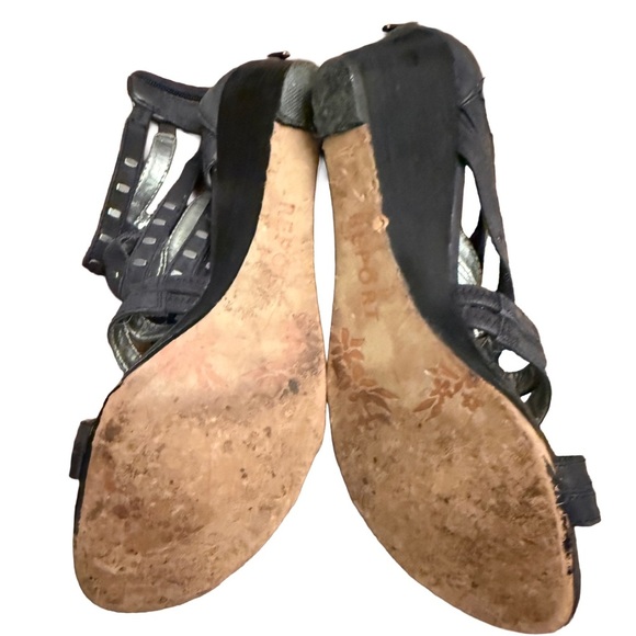 Rockport Abielle Gladiator Sandals Women’s 7.5 black Leather Strappy - Picture 6 of 8